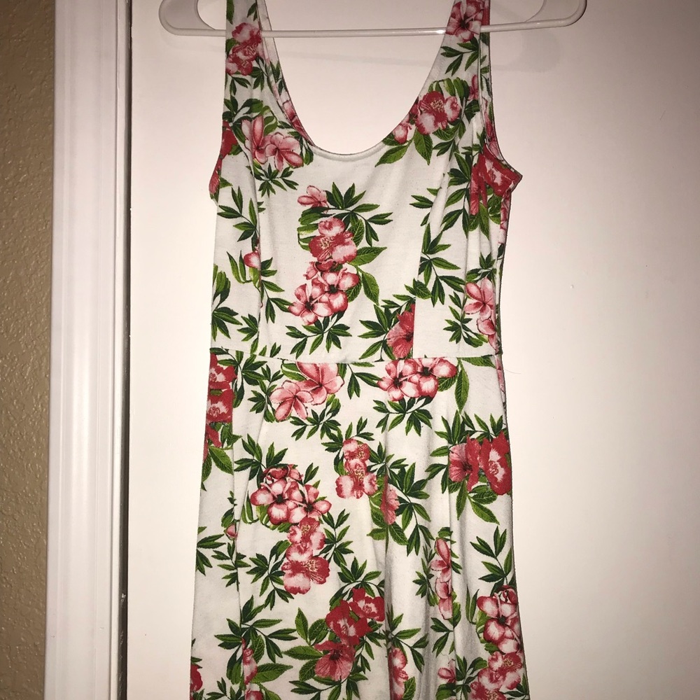 Papaya Floral Dress
